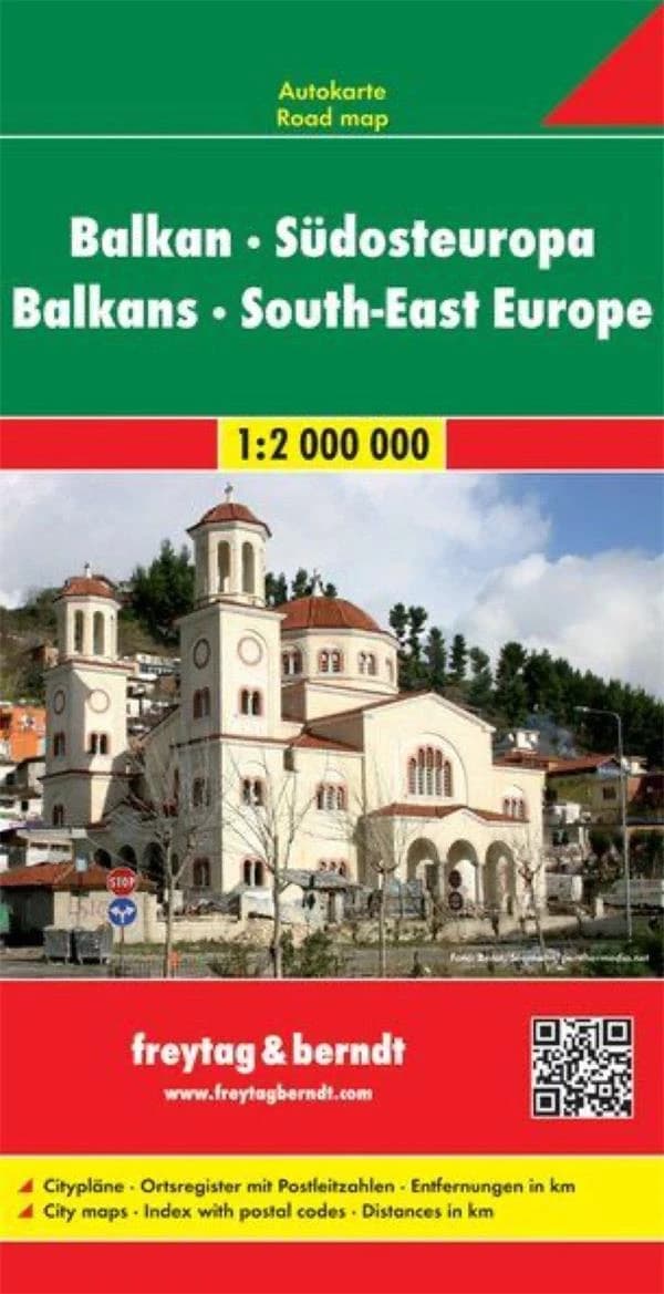 Balkan - Südosteuropa : Autokarte