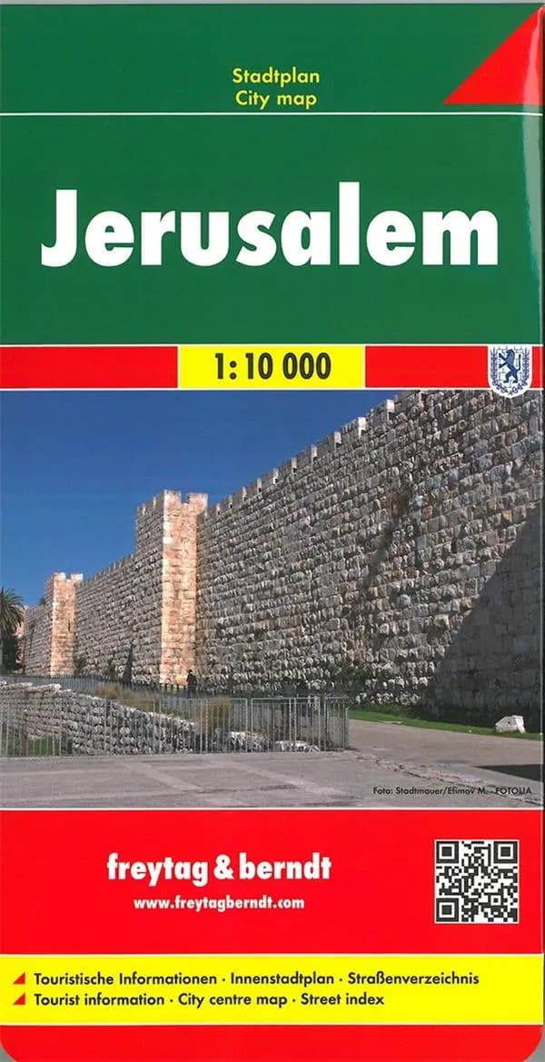 Jerusalem : Stadtplan (Nouvelle éd.) [réalisé et publié par] Freytag & Berndt : Jérusalem : Gerusalemme : Jeruzalem