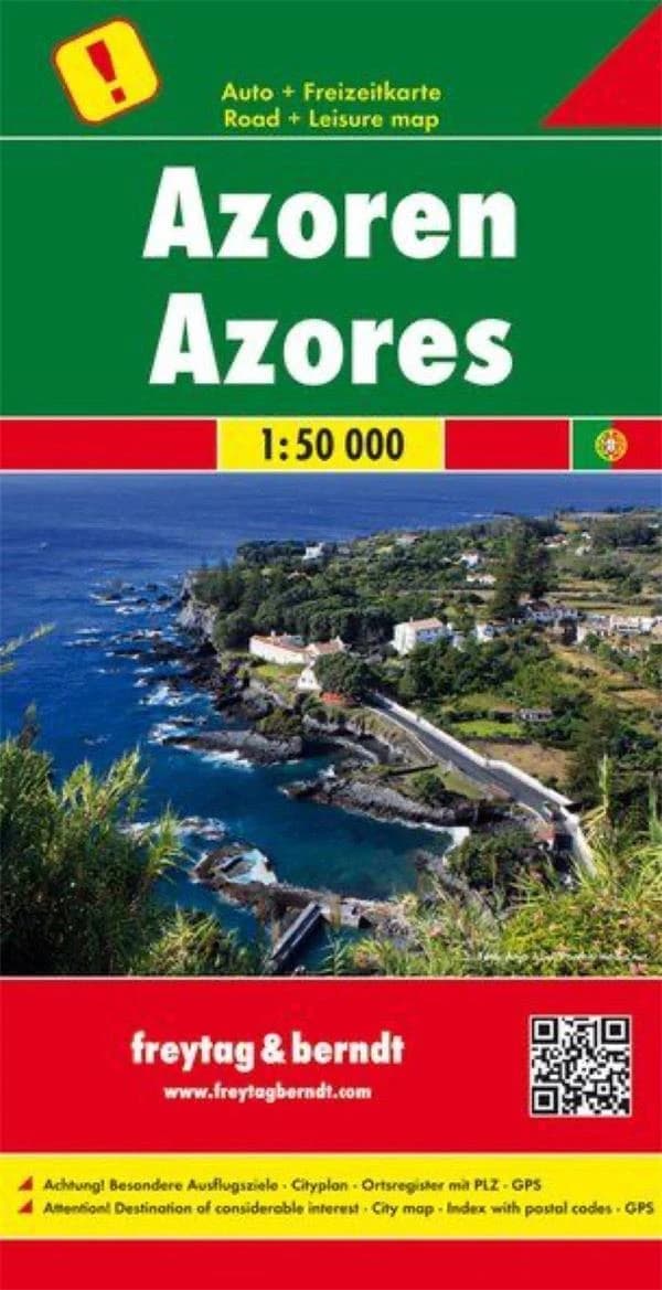 Azoren : Auto + Freizeitkarte