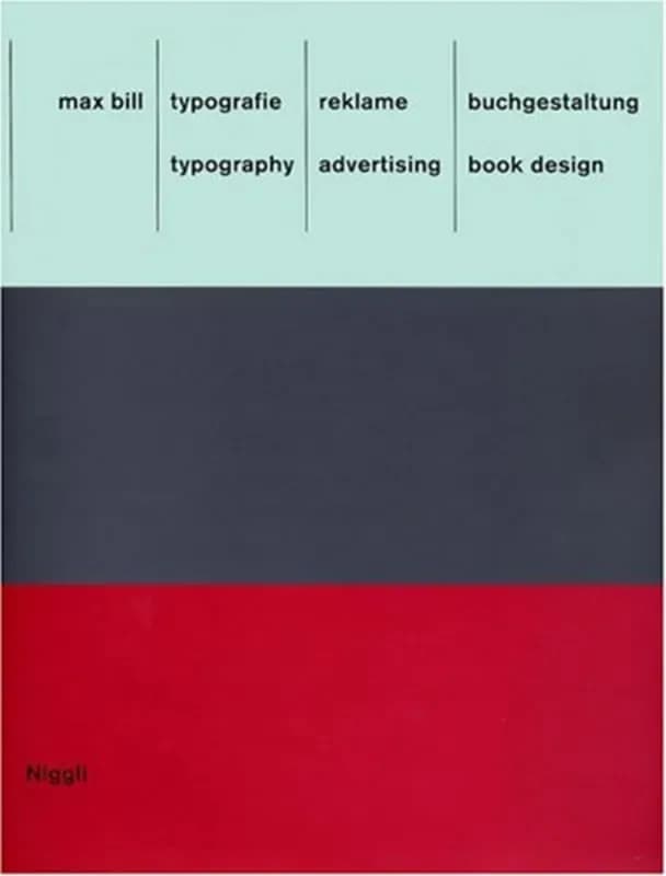 Max Bill : Typografie, Reklame, Buchgestaltung