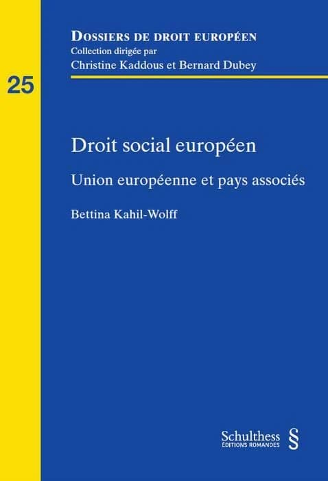 Droit social européen (2e édition)