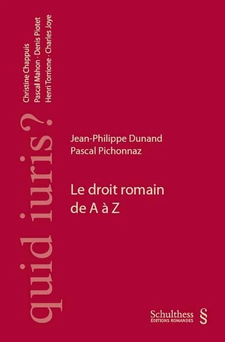 Le droit romain de A et Z