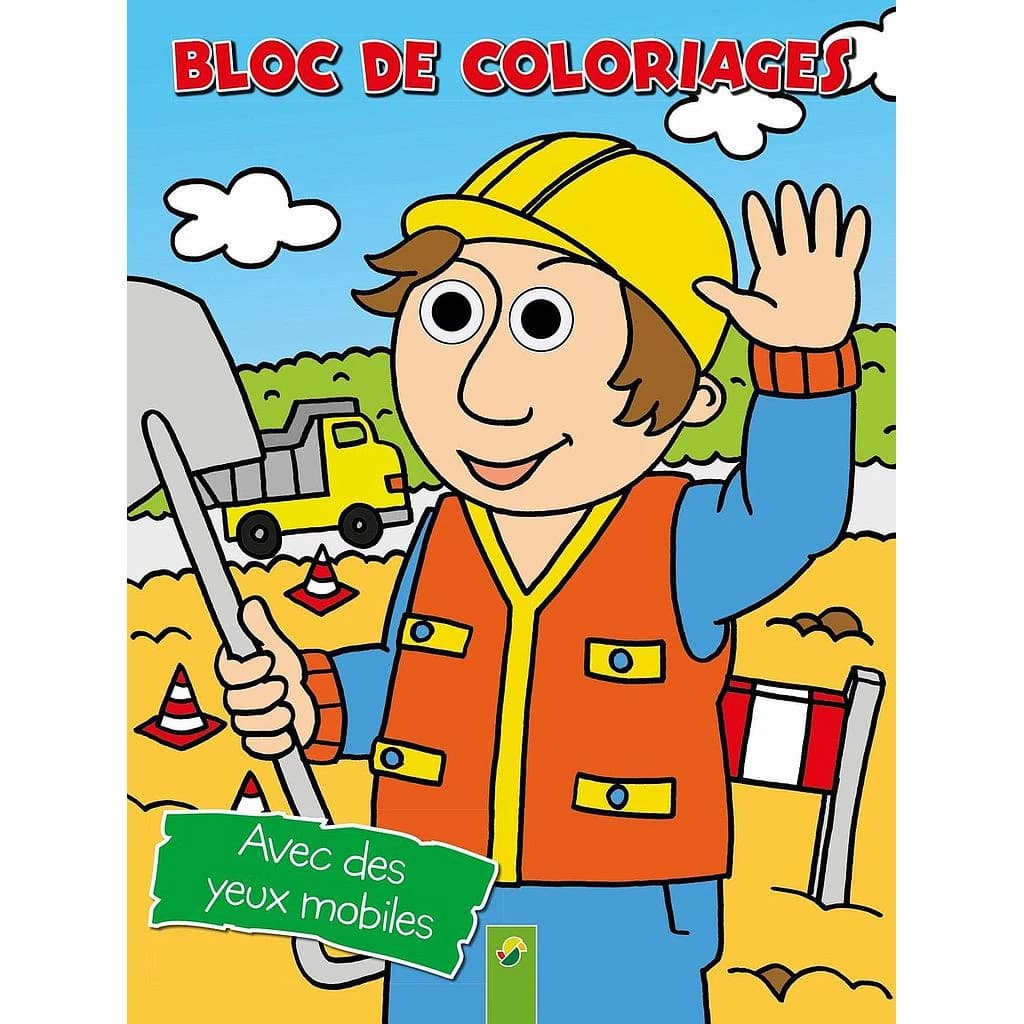 Bloc de coloriages avec les yeux mobiles : Pirate, dragon et sorcier