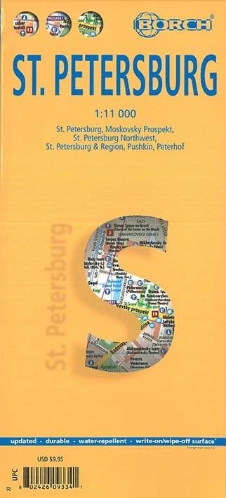 St. Petersburg (9th ed.) [réalisé et publié par] Borch ; [diff. par Cartothèque EGG]
