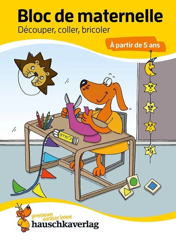 Bloc préscolaire, cahier de jeux 5 ans pour garçon et fille