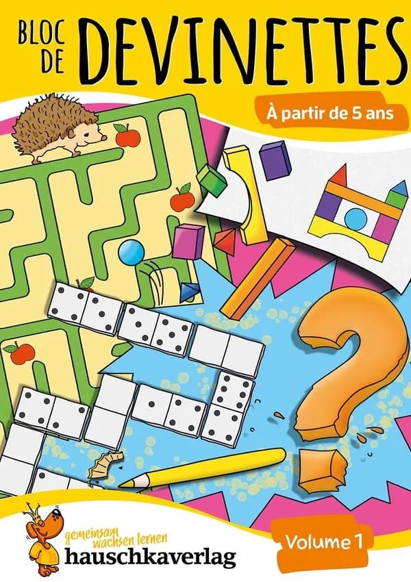 Bloc de casse-têtes et livre activite 5 ans