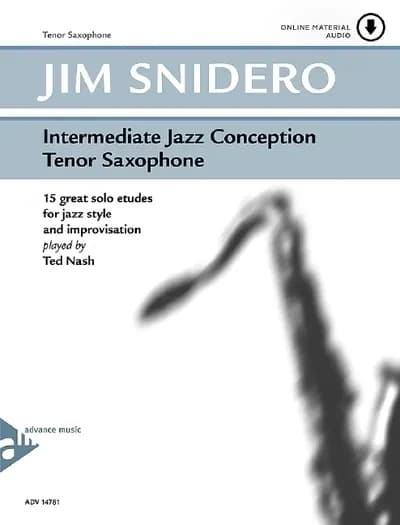 Intermediate jazz conception for tenor sax saxophone +cd