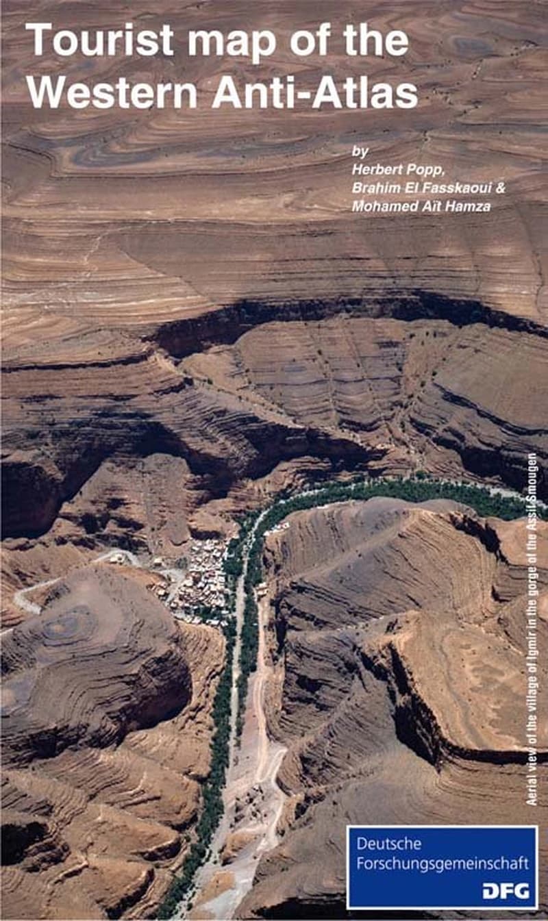 Tourist map of the Western Anti-Atlas