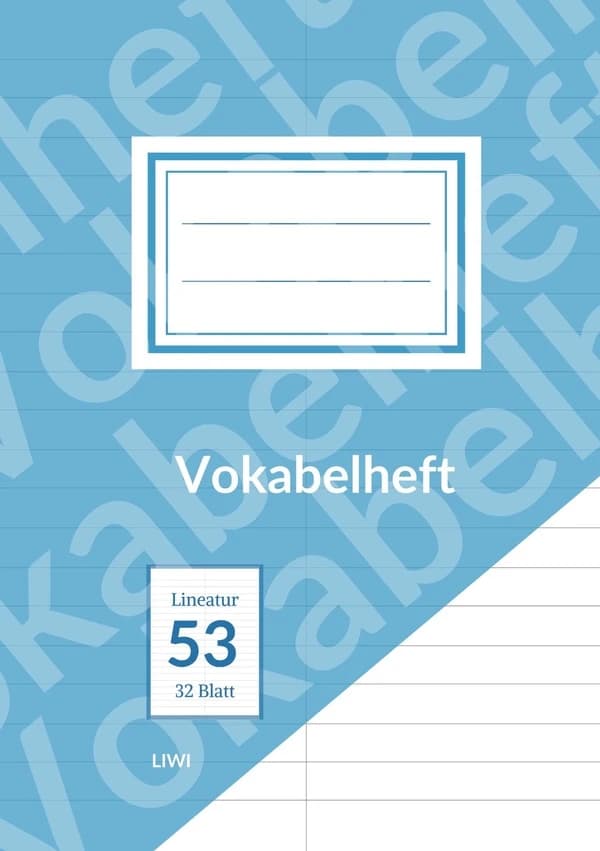 Vokabelheft A5 liniert