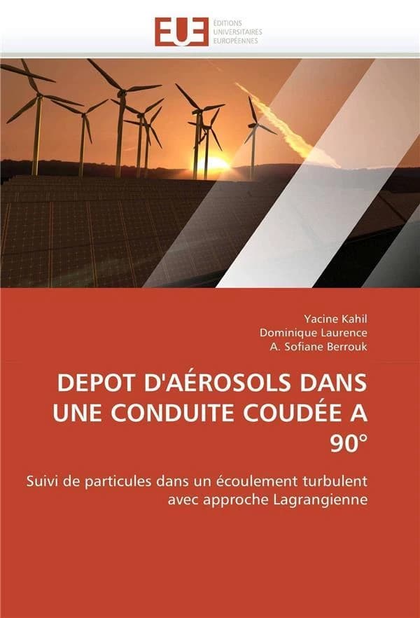 Depot d'aerosols dans une conduite coudee a 90