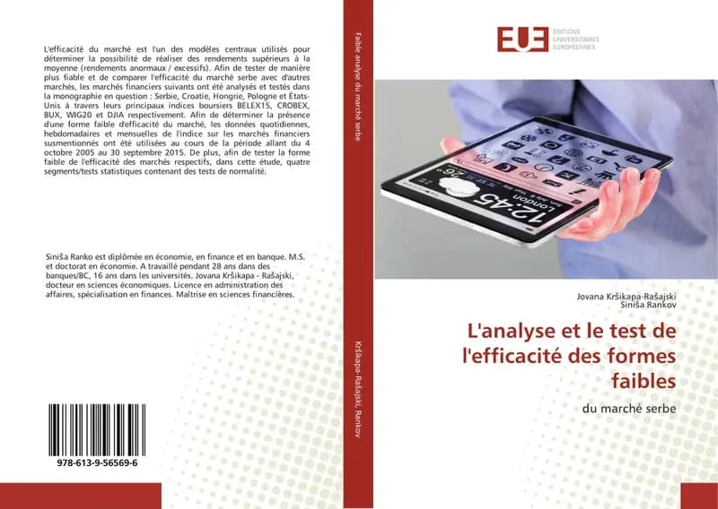 L'analyse et le test de l'efficacite des formes faibles
