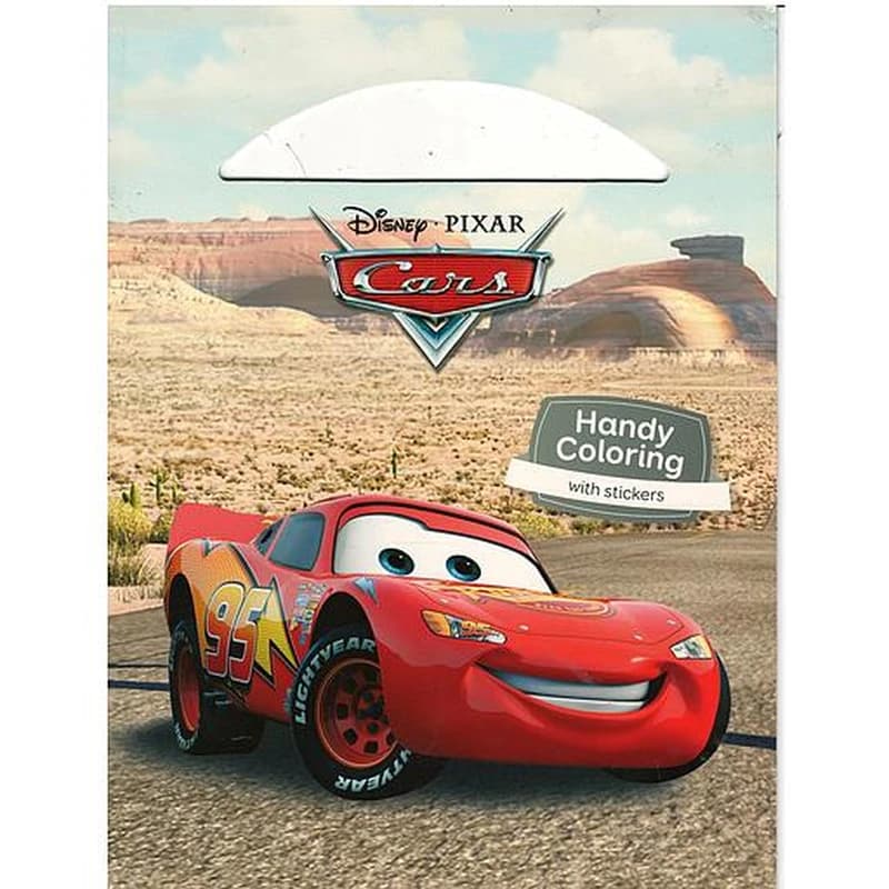 Handy coloring with stickers cars