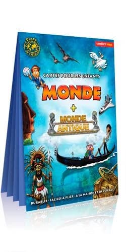 Monde. Carte pour enfants + Monde antique. Carte pour enfants