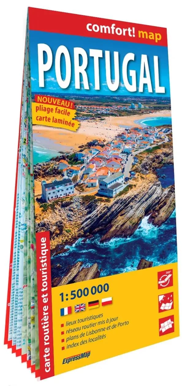 Portugal : carte routière et touristique