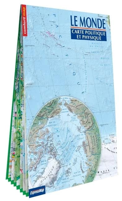 Monde : carte politique et physique