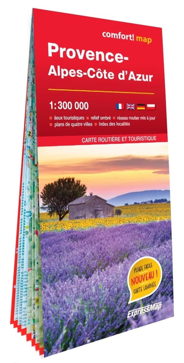 Provence-Alpes-Côte d'Azur : carte routière et touristique