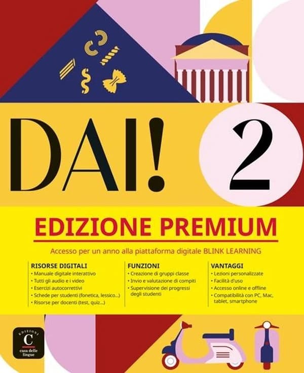 Dai! 2 : Italien : Livre de l'élève + cahier