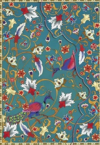 Boncahier Persia - blauw : notitieboek met reliëf - pauw
