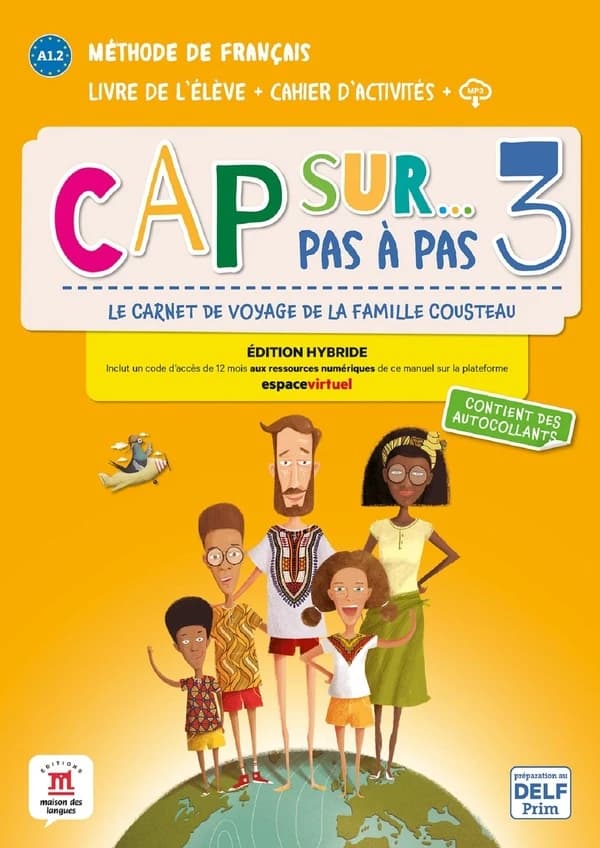 Cap sur pas à pas 3 : FLE ; livre de l'élève + cahier d'activités ; A1.2