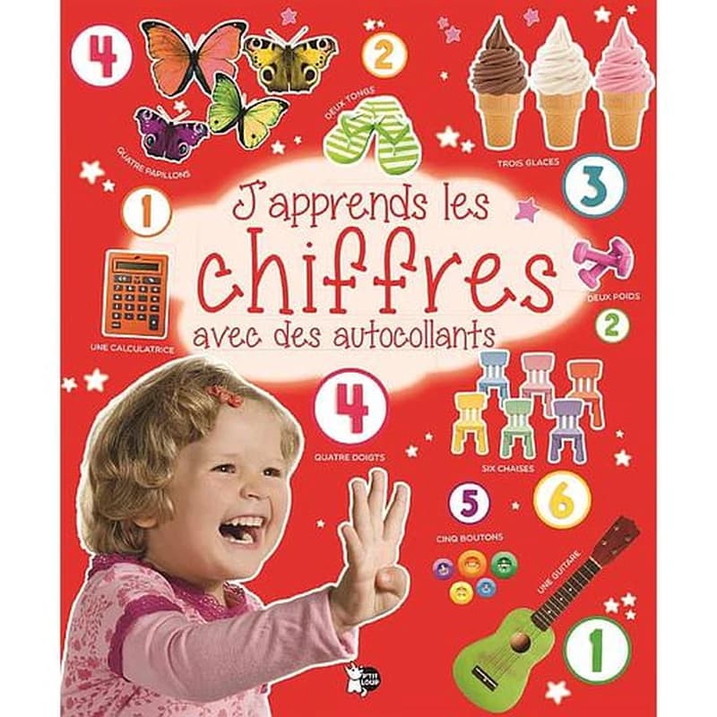 J'apprends les chiffres avec des autocollants