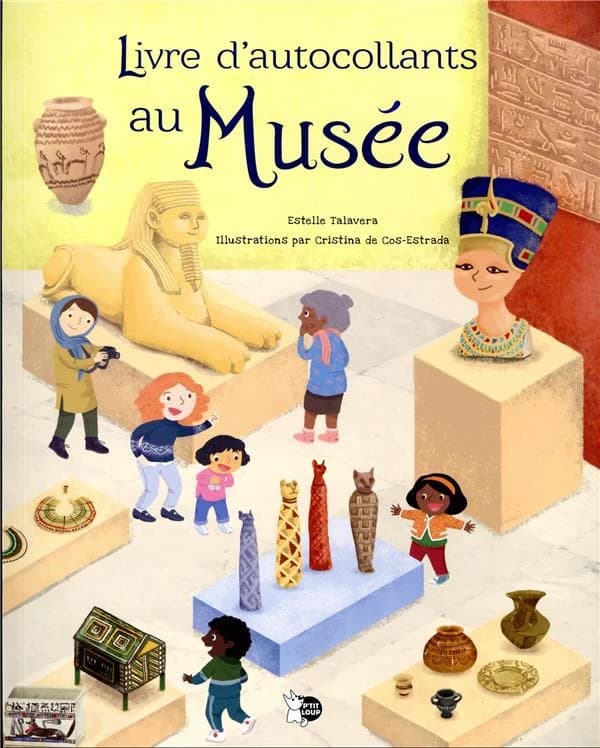 Livre d'autocollants au musée