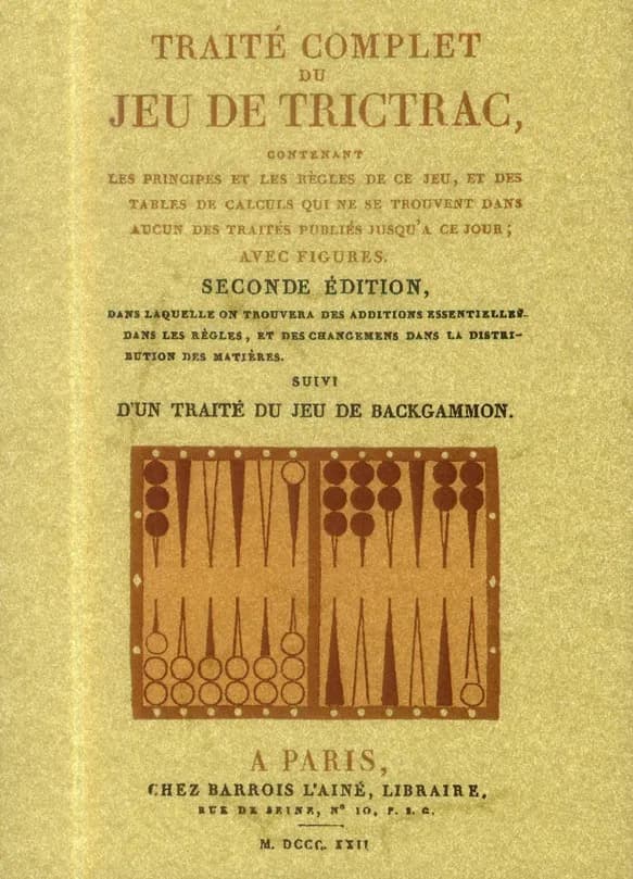Traite complet du jeu de trictrac