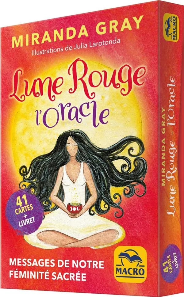 Lune rouge, l' oracle : 41 cartes ; messages de notre féminité sacrée