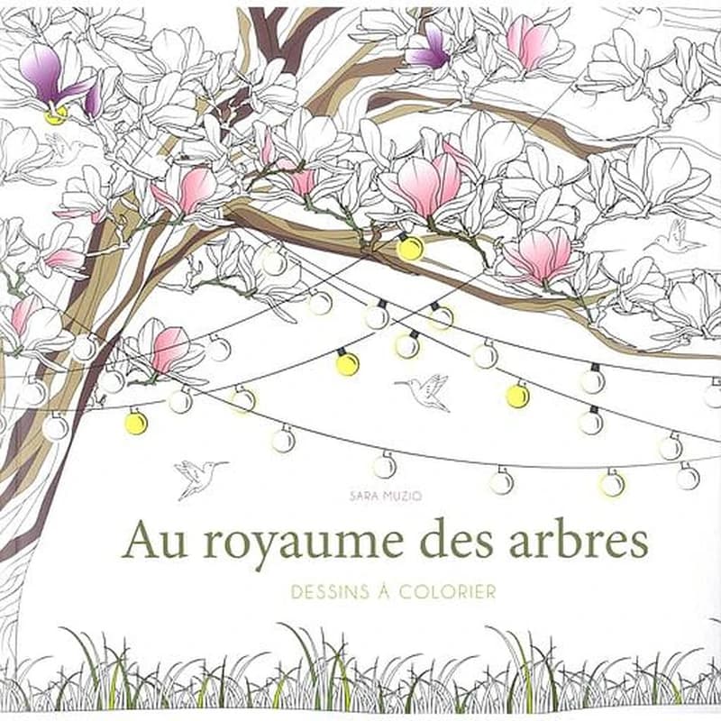 Au royaume des arbres : Dessins à colorier