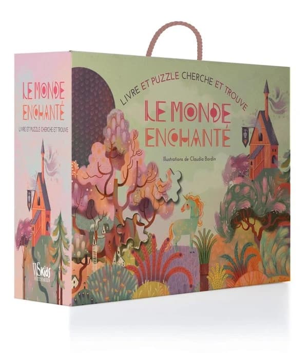 Livre et puzzle cherche et trouve : Le monde enchanté