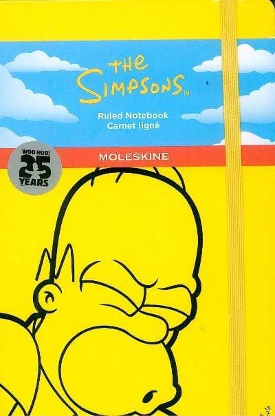Moleskine The Simpsons Large Ruled Notebook: Yellow