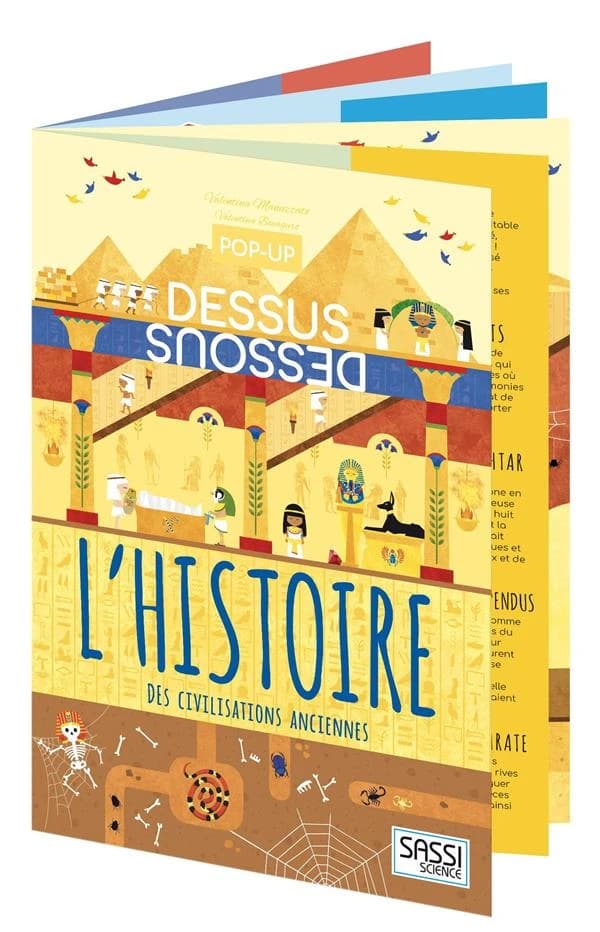 Pop-up dessus-dessous ; l'histoire des civilisations anciennes