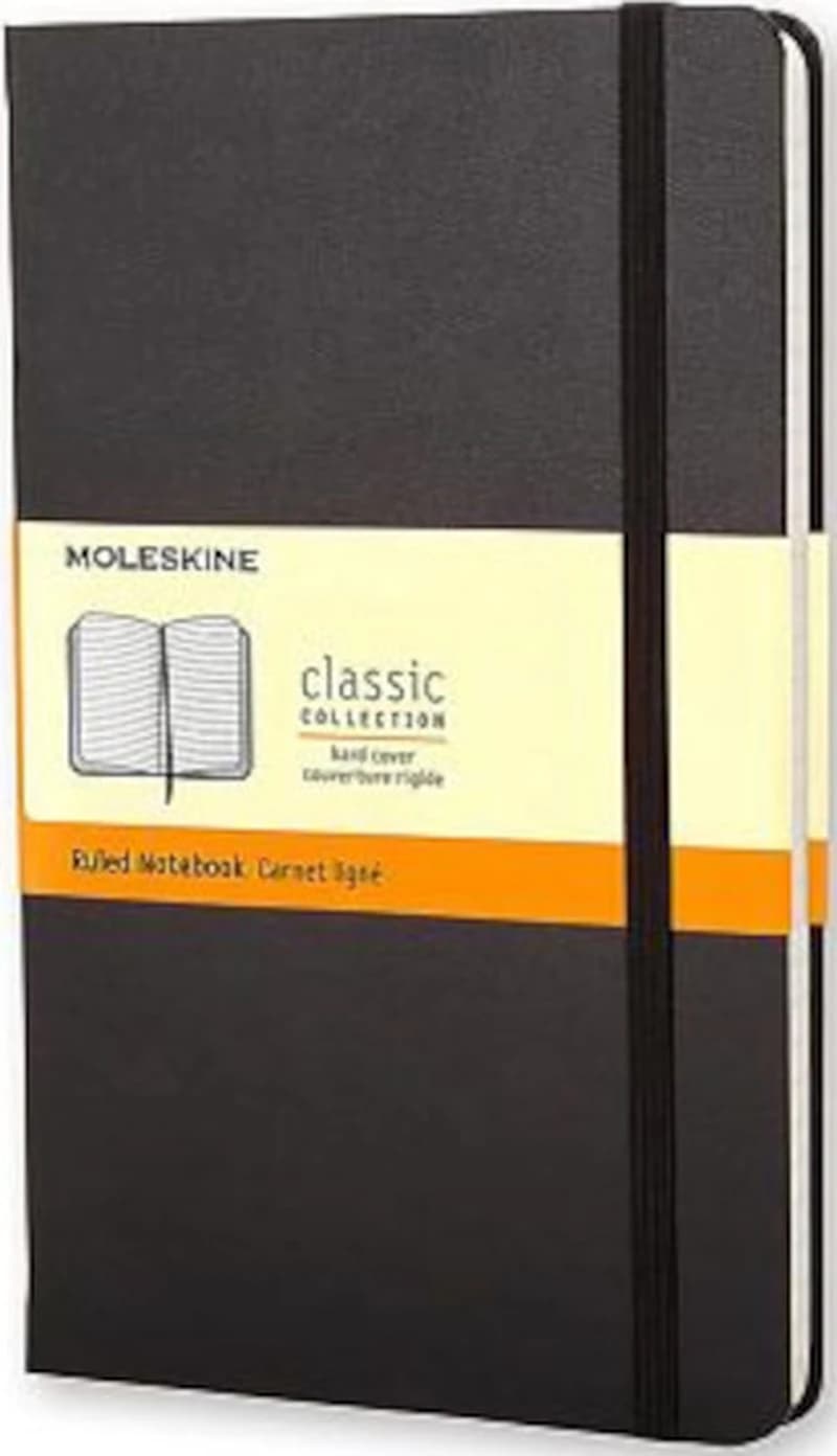 CARNET CLASSIC LIGNE COUV. NOIRE SOUPLE