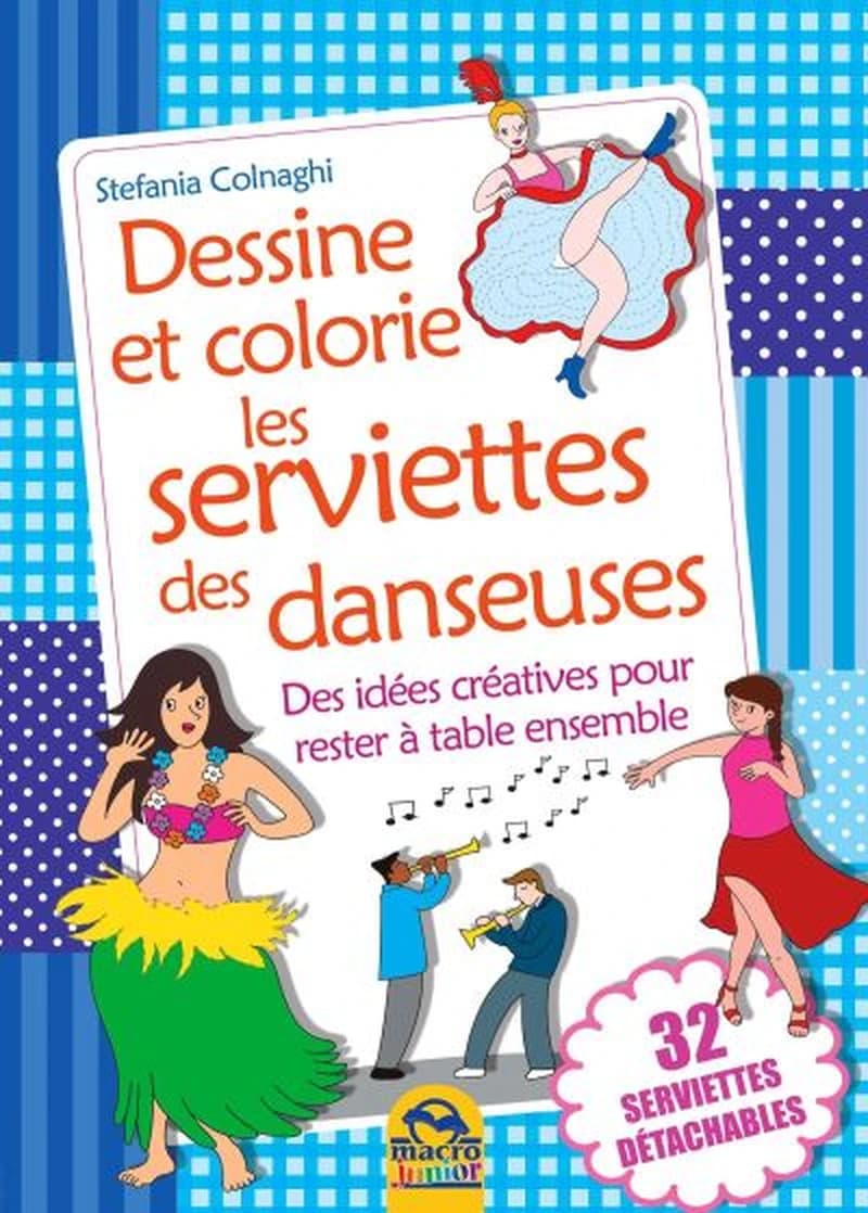 Dessine et colorie les napperons des danseuses