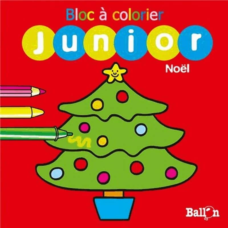 Bloc à colorier junior Noël