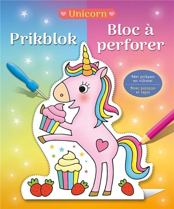 Bloc à perforer ; unicorn