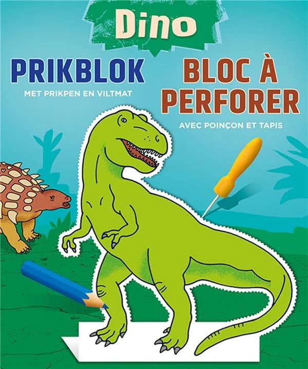 Bloc à perforer ; dino