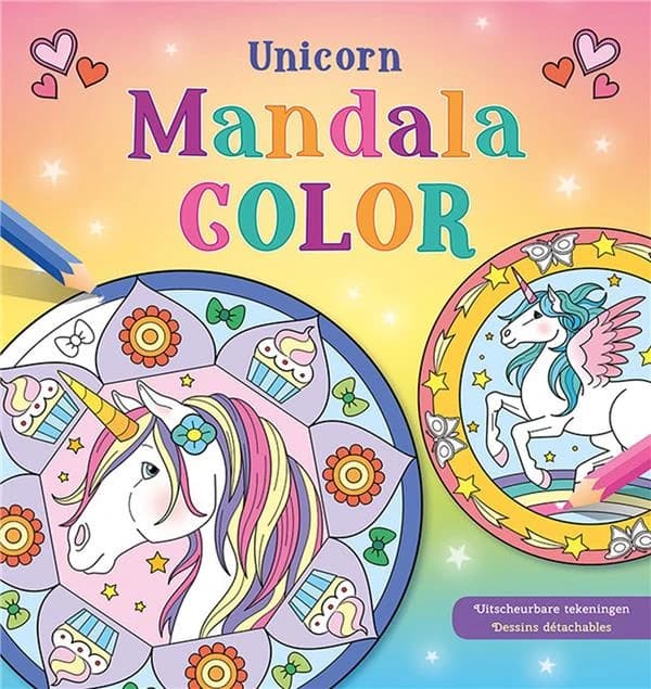 Mandala color Unicorn : Dessins détachables : [Album à colorier]
