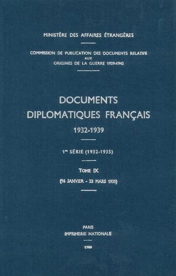 Documents diplomatiques francais