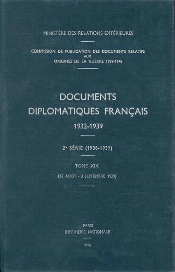 Documents diplomatiques francais
