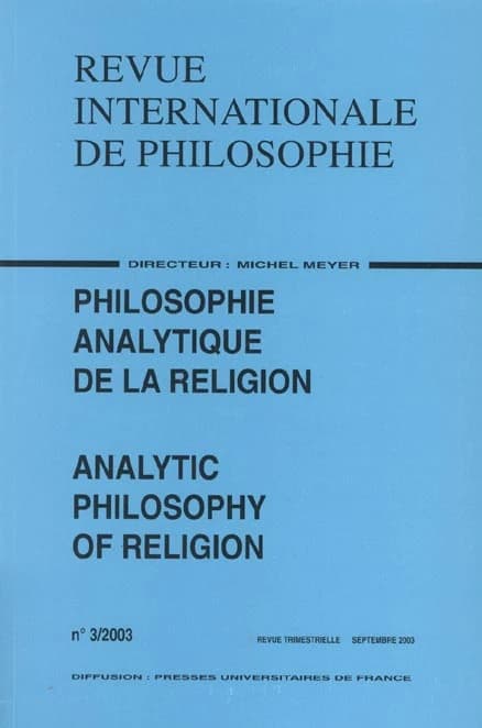 Analytic Philosophy of Religion