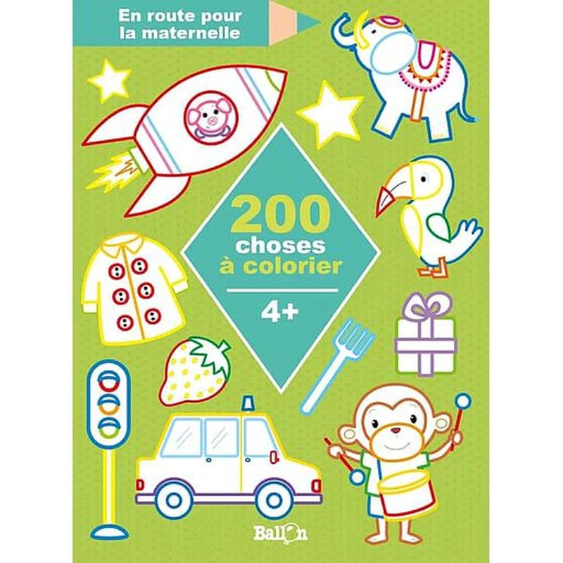 200 choses à colorier  - 4 +