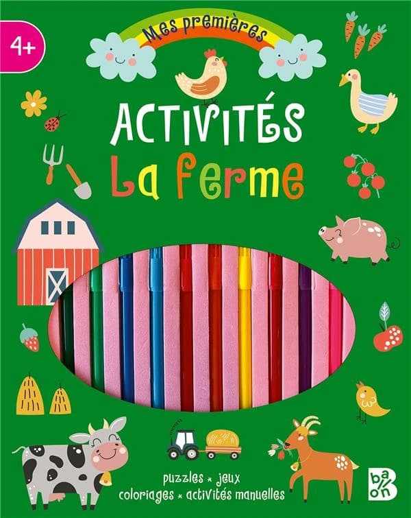 La ferme : Puzzles, jeux, coloriages, activités manuelles