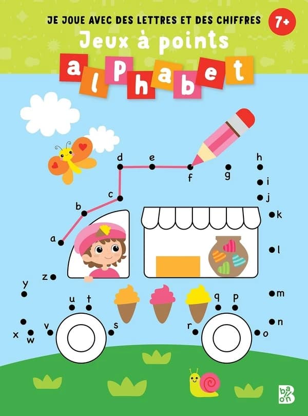 Je joue avec des lettres et des chiffres : jeux à points alphabet