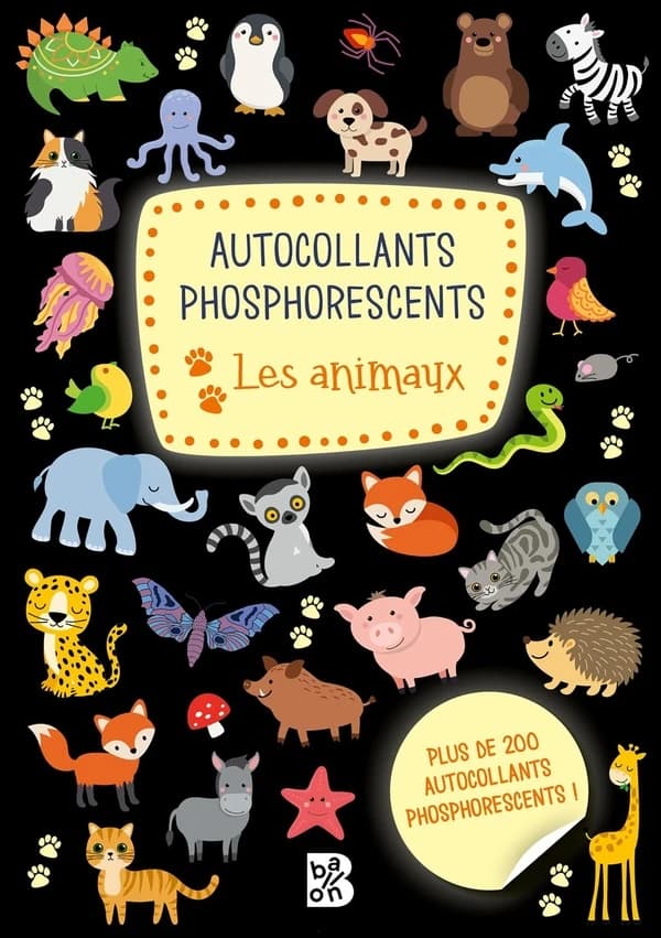 Autocollants phosphorescents : les animaux : [Autocollant]