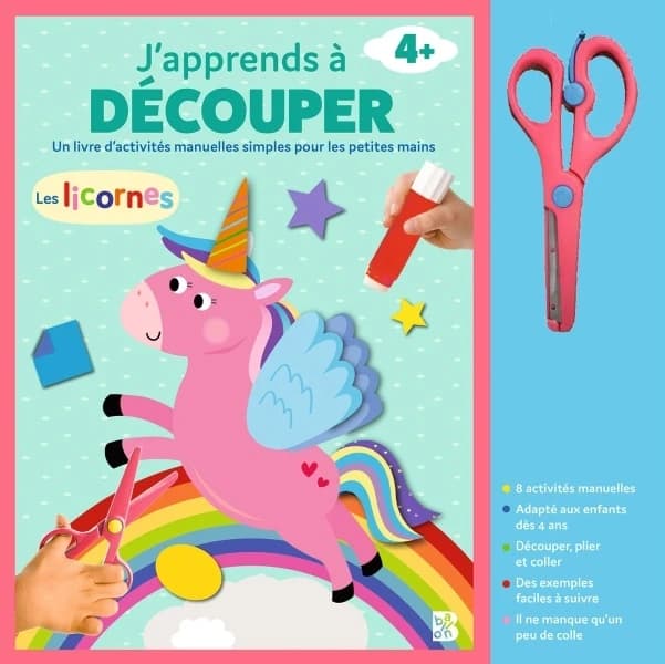 J'apprends à découper : les licornes : 4 ans et plus : [Image à découper]