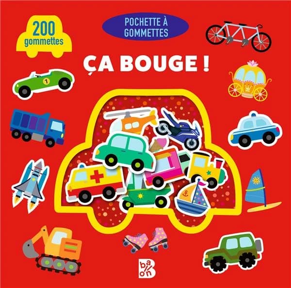 Pochette à gommettes : Formes et couleurs : 200 gommettes
