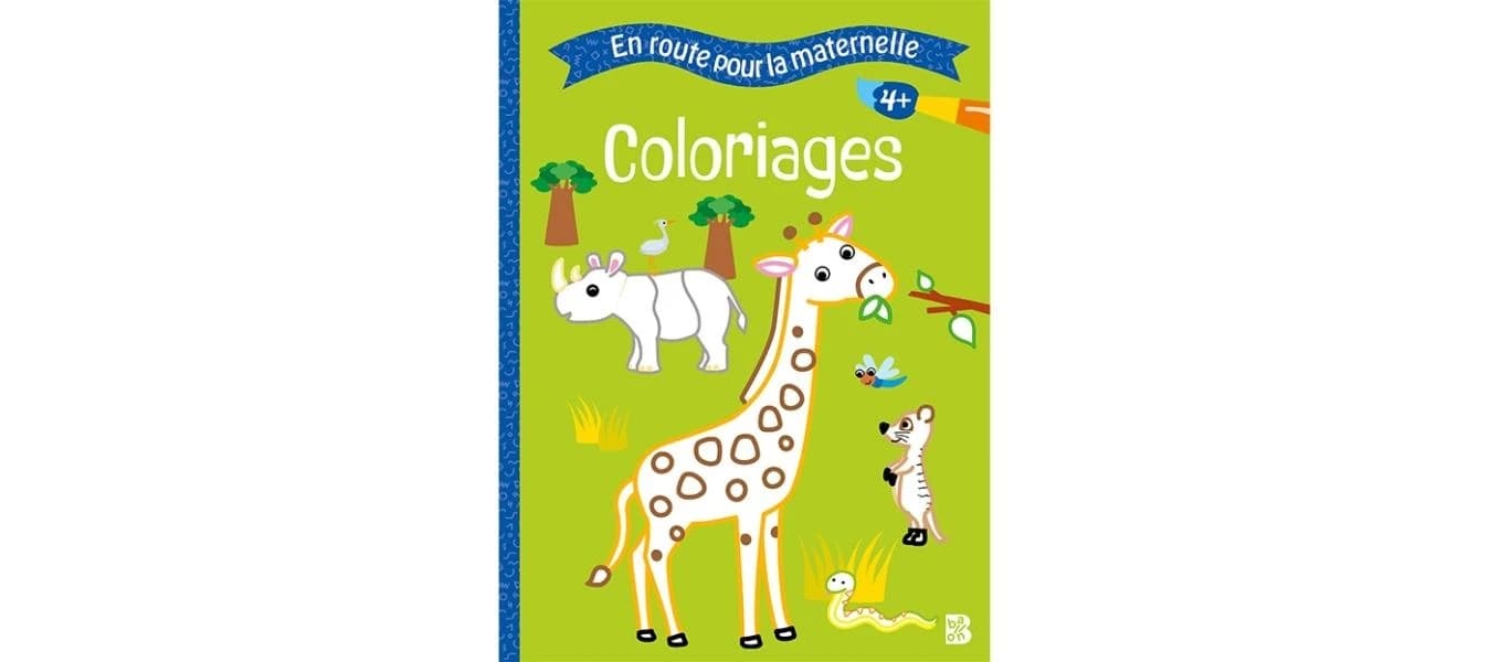 En route pour la maternelle : coloriages : [moyenne section] : [Album à colorier]