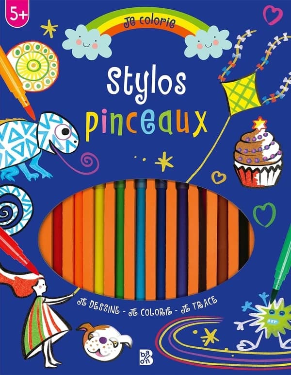 Stylos pinceaux : je colorie : 5 ans et plus : [Album à colorier]