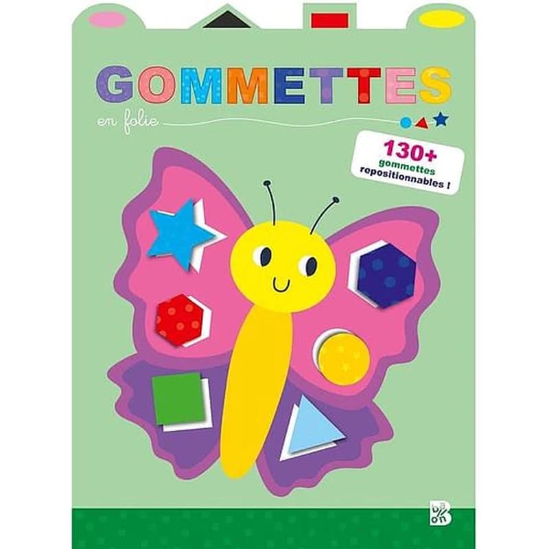 Gommettes en folis : papillon - 130 + gommettes repositionnables ! : [Autocollant]