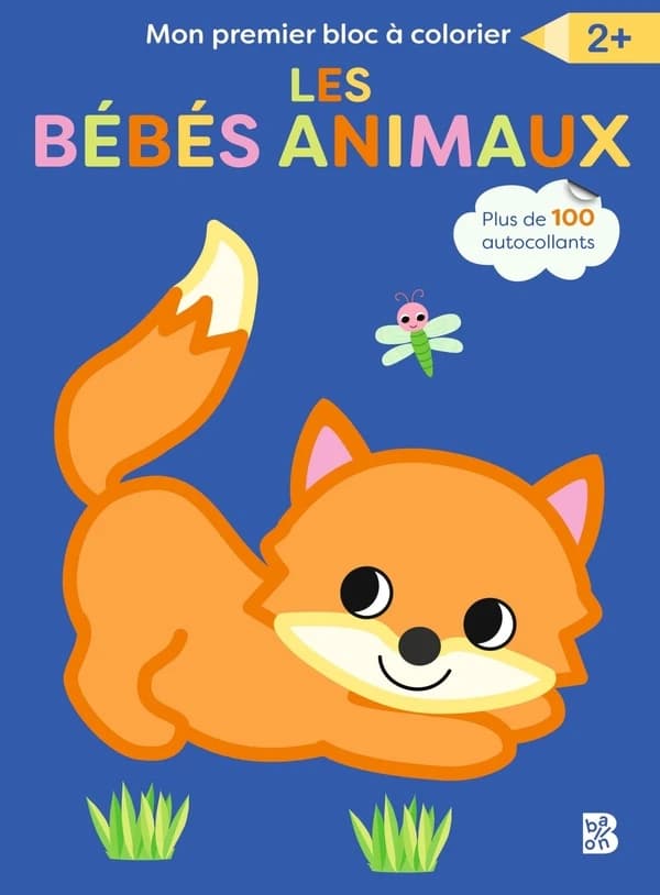 Mon premier bloc à colorier : Les bébés animaux